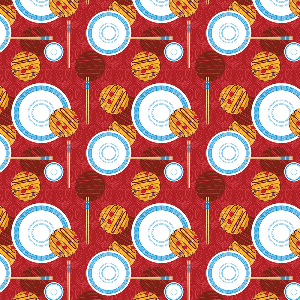GBBO pattern art series by Sophia Adalaine // biscuit cookie week