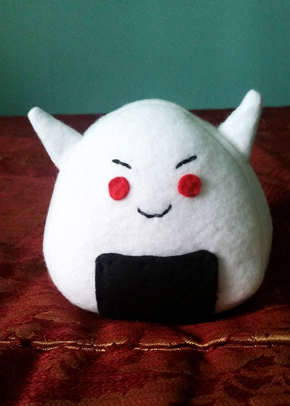 prototype of Oni-giri plushie