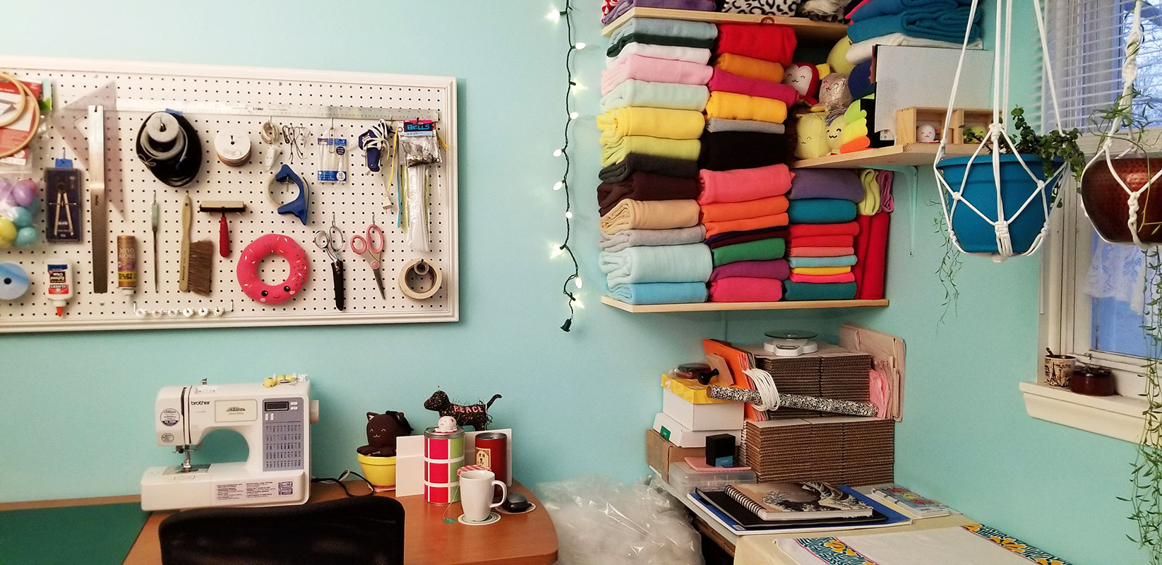 sewing studio for Taneko Says Hello