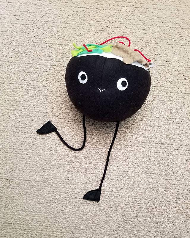 handmade plush Korean bibimbap