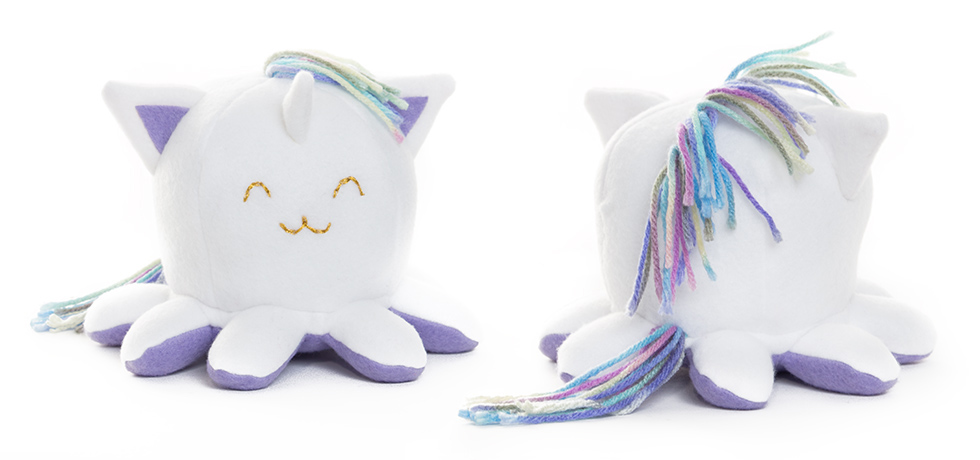 Unicorn Taneko plushies by Sophia Adalaine // octopus cat octocat handmade plush toy